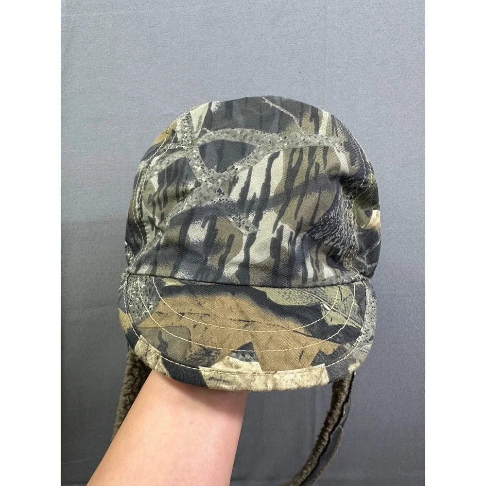Columbia Mossy Oak Camo Trapper Hat Sherpa Lined Ear Flap Hunting‎ Cap Men's XXL